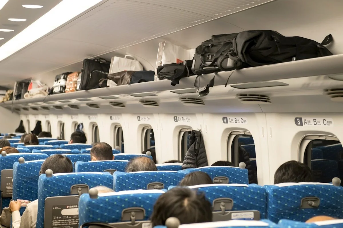 Shinkansen japanese bullet train seats