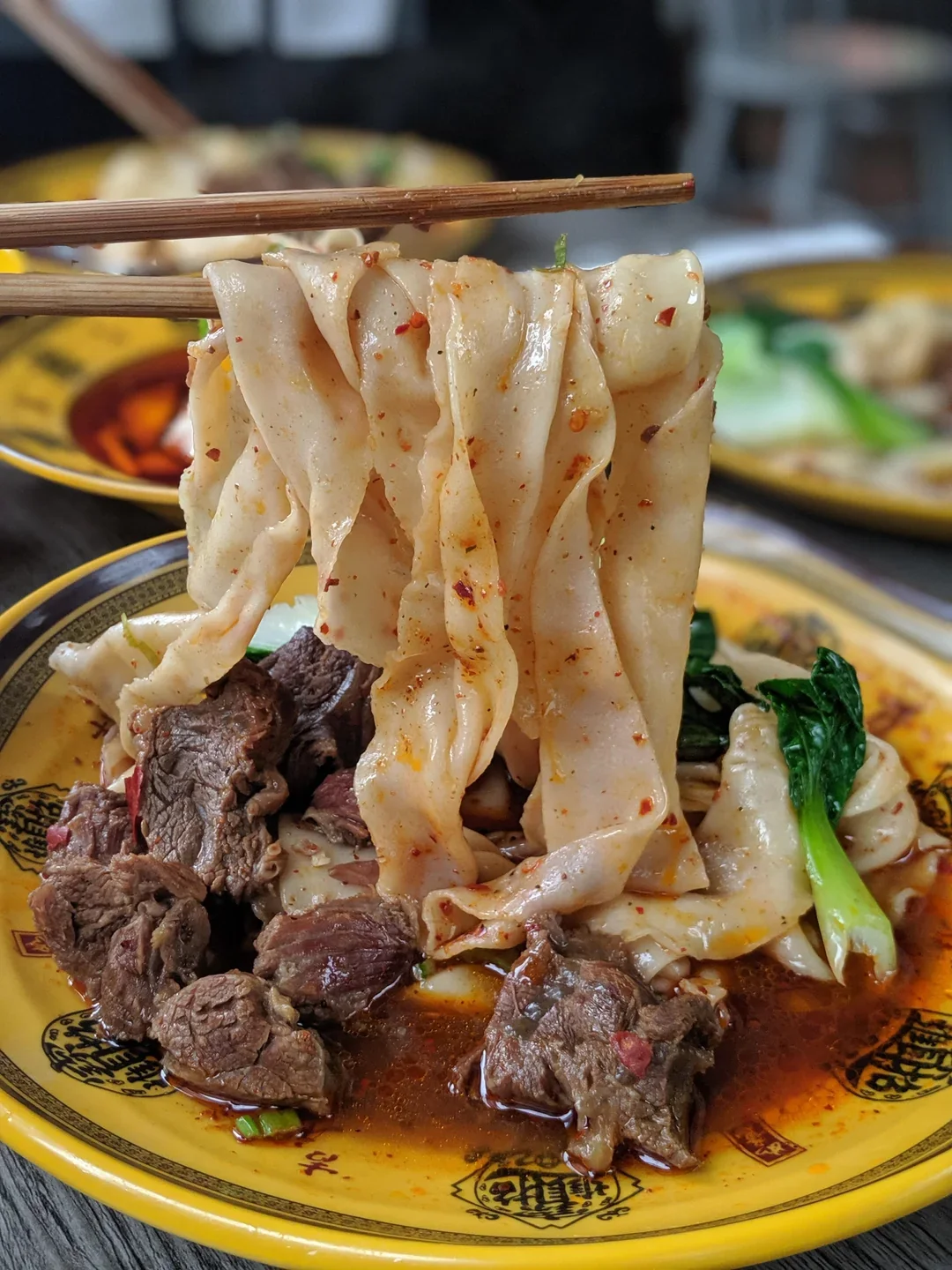 Xi’An Muslim Quarter Street food biang biang noodles hand pulled