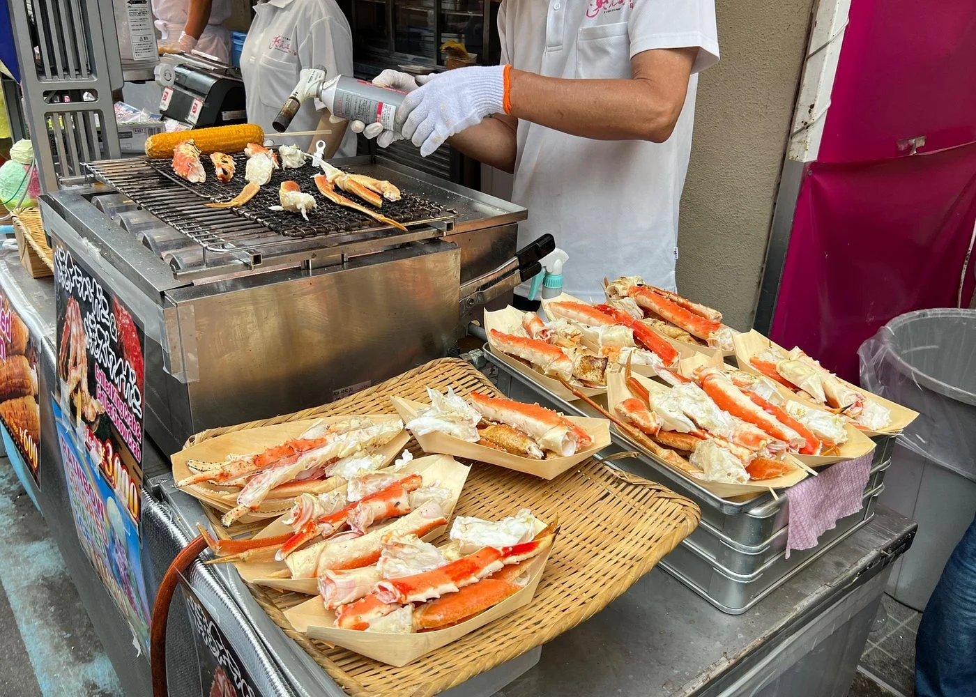 tokyo food tour tsukiji outer market seafood king crab leg