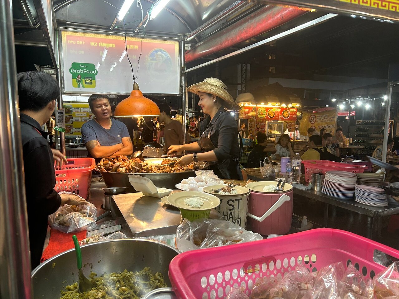 Chiang mai food tour night market street food cart