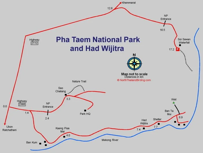 Pha taem national park map