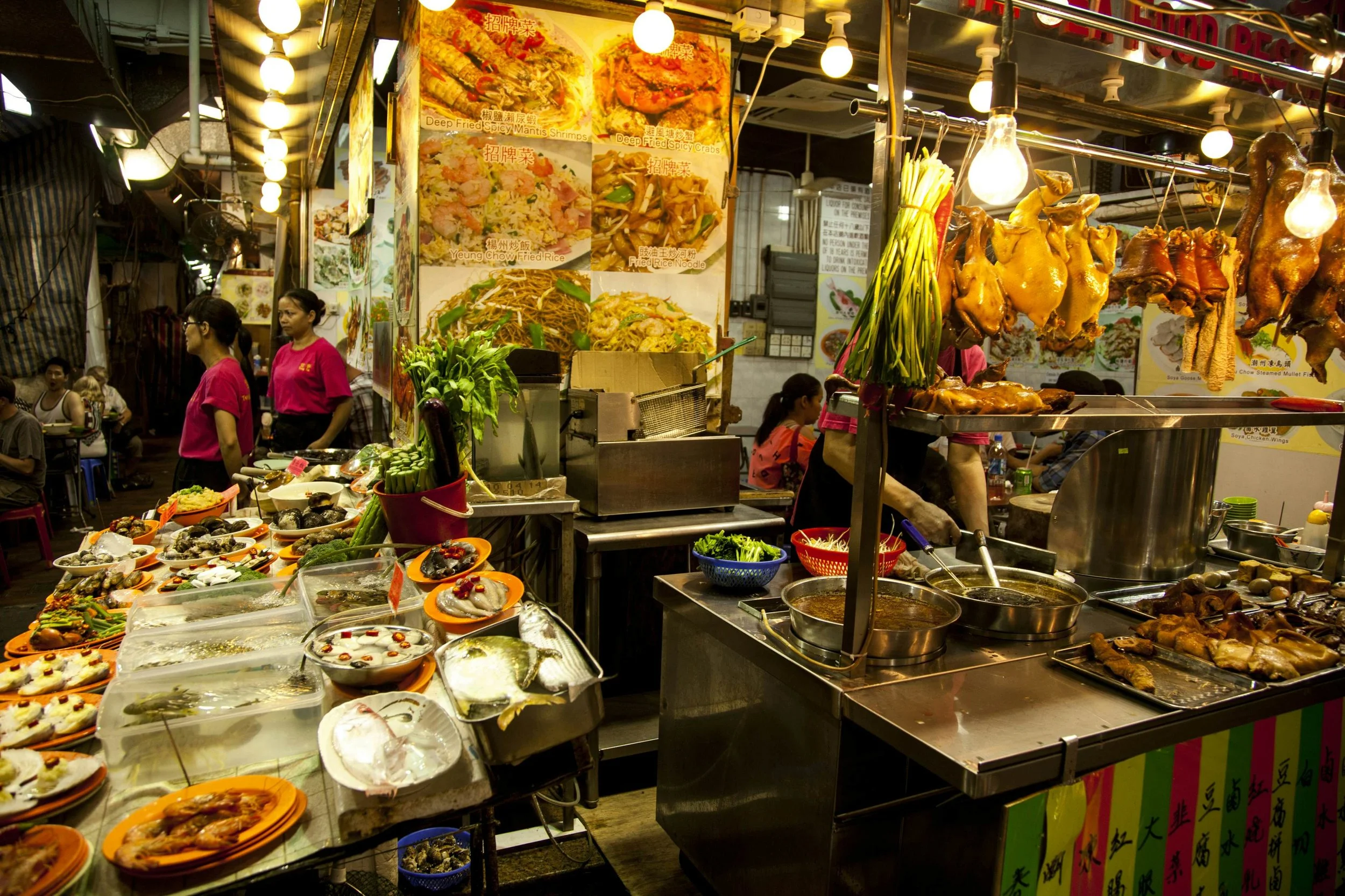 hong kong temple street night market food