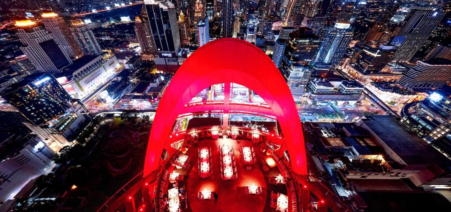 rooftop bars in bangkok Red Sky CRU champagne bar