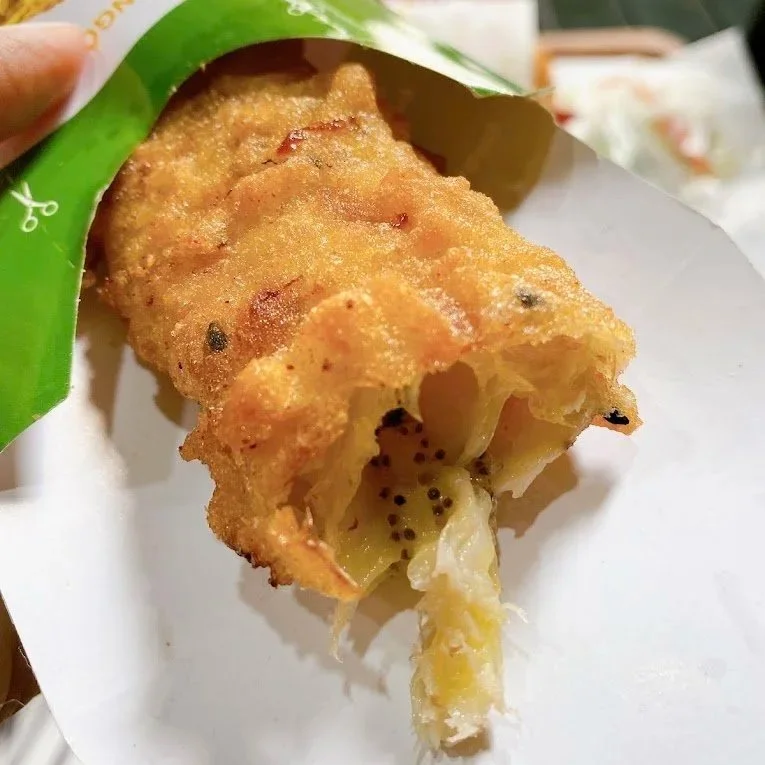 Street food in Ho Chi Minh City deep fried banana vina chuoi