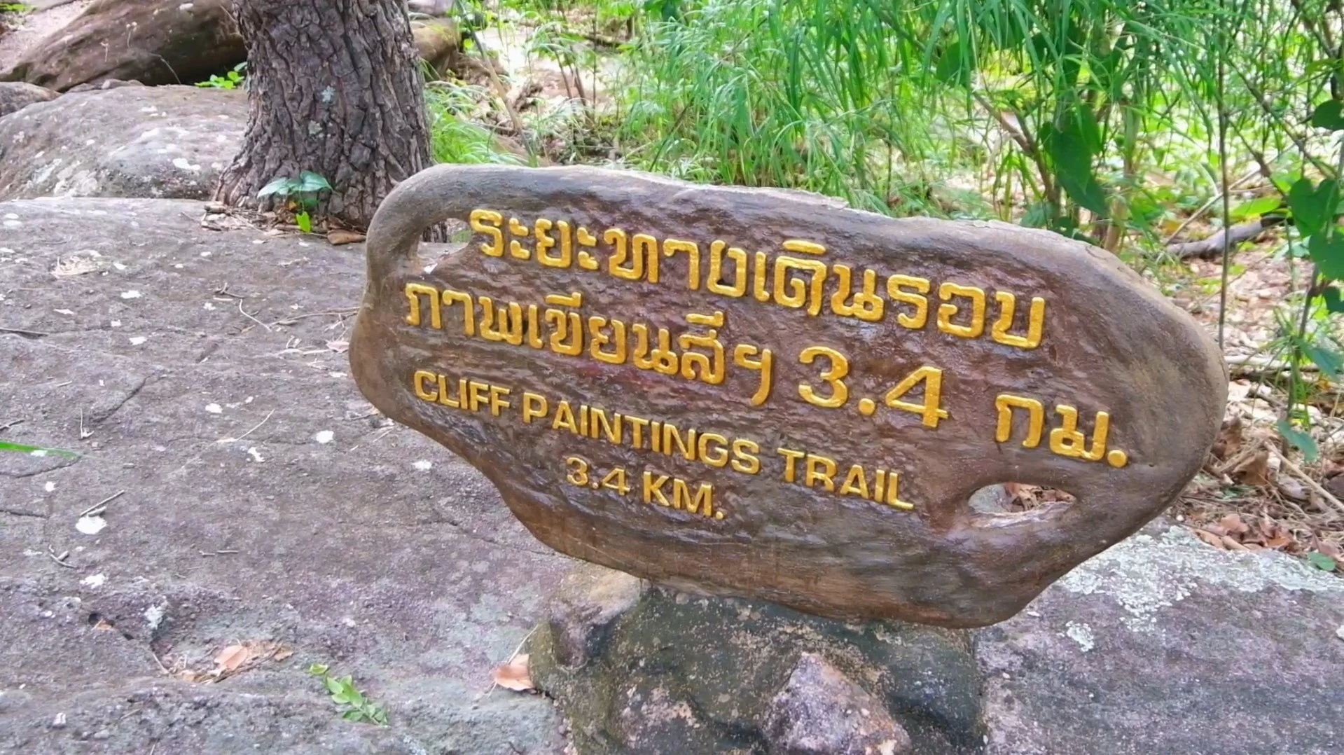 Pha Taem National Park hiking trail
