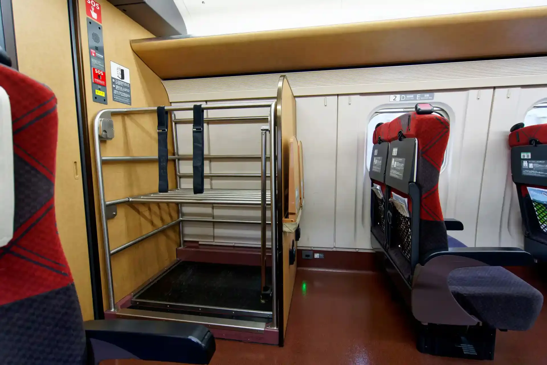 Shinkansen japanese bullet train luggage storage