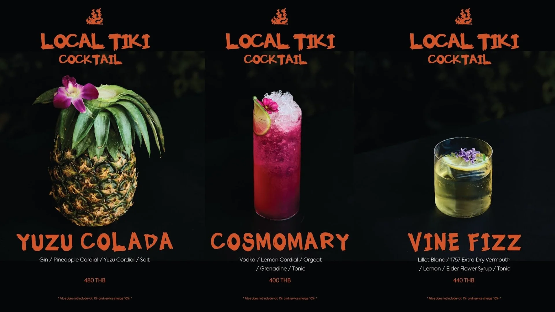 Tichuca Rooftop Bar cocktails