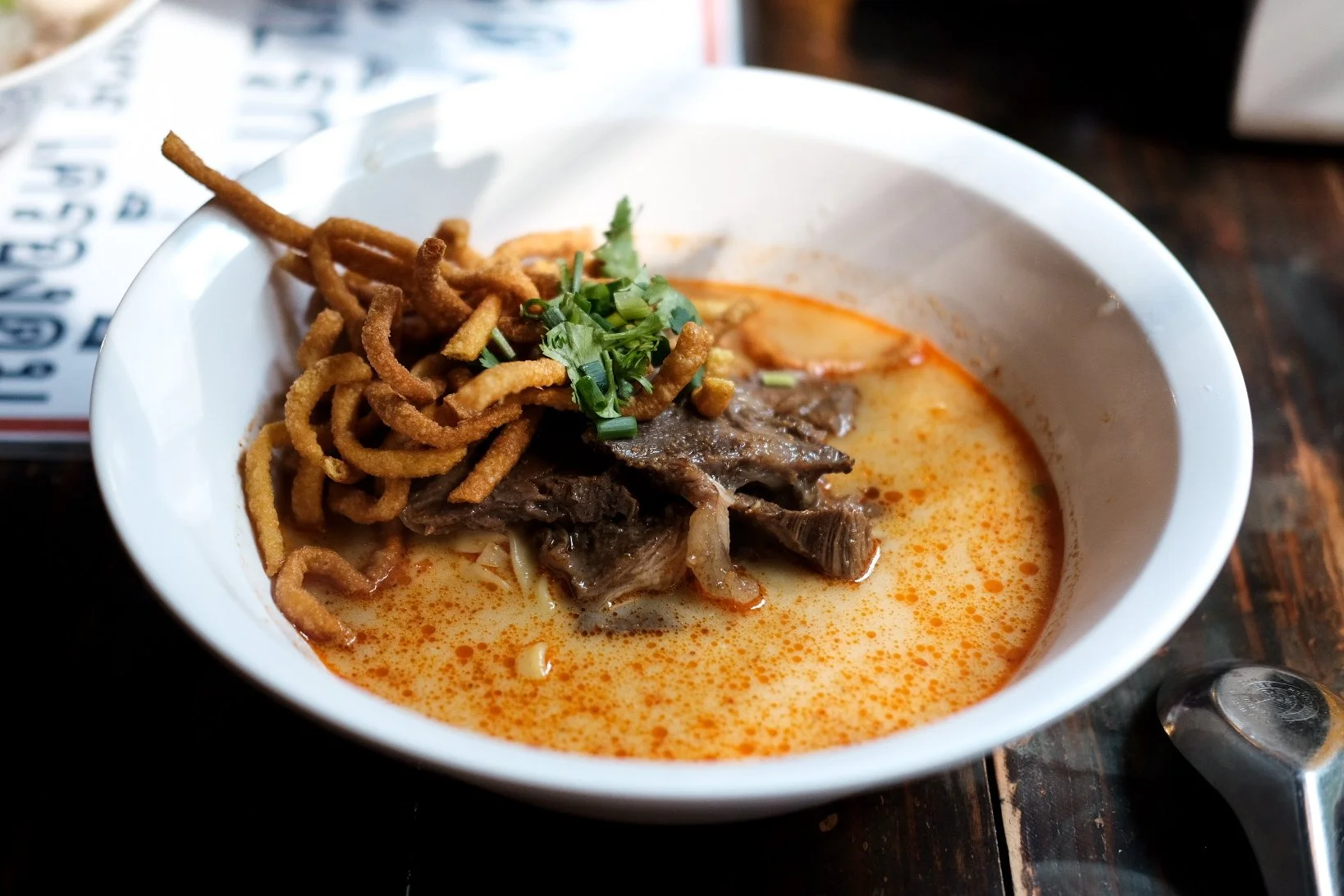 Khao soi noodles chiang mai food