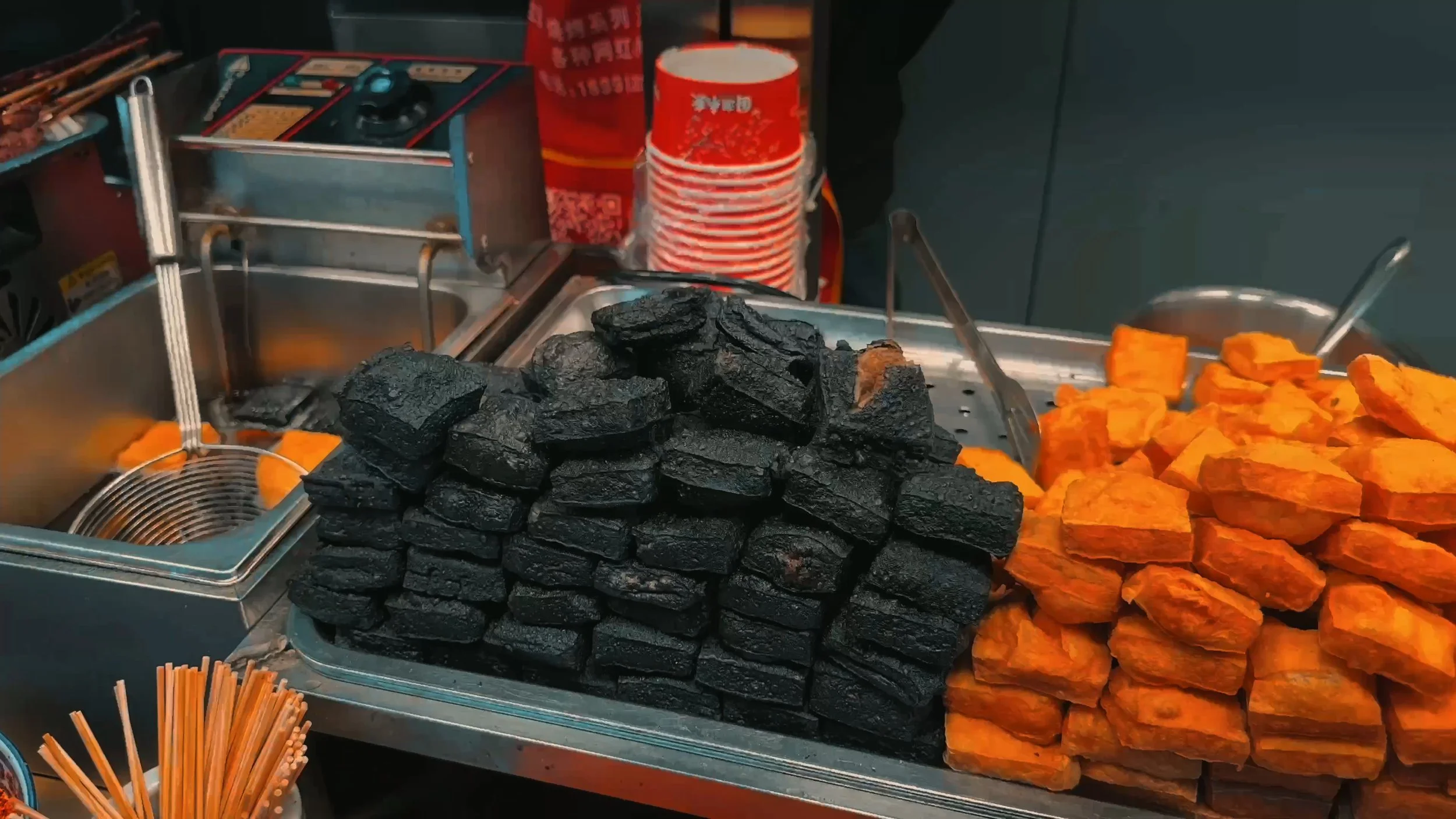 Xi’An Muslim Quarter Street food stinky tofu