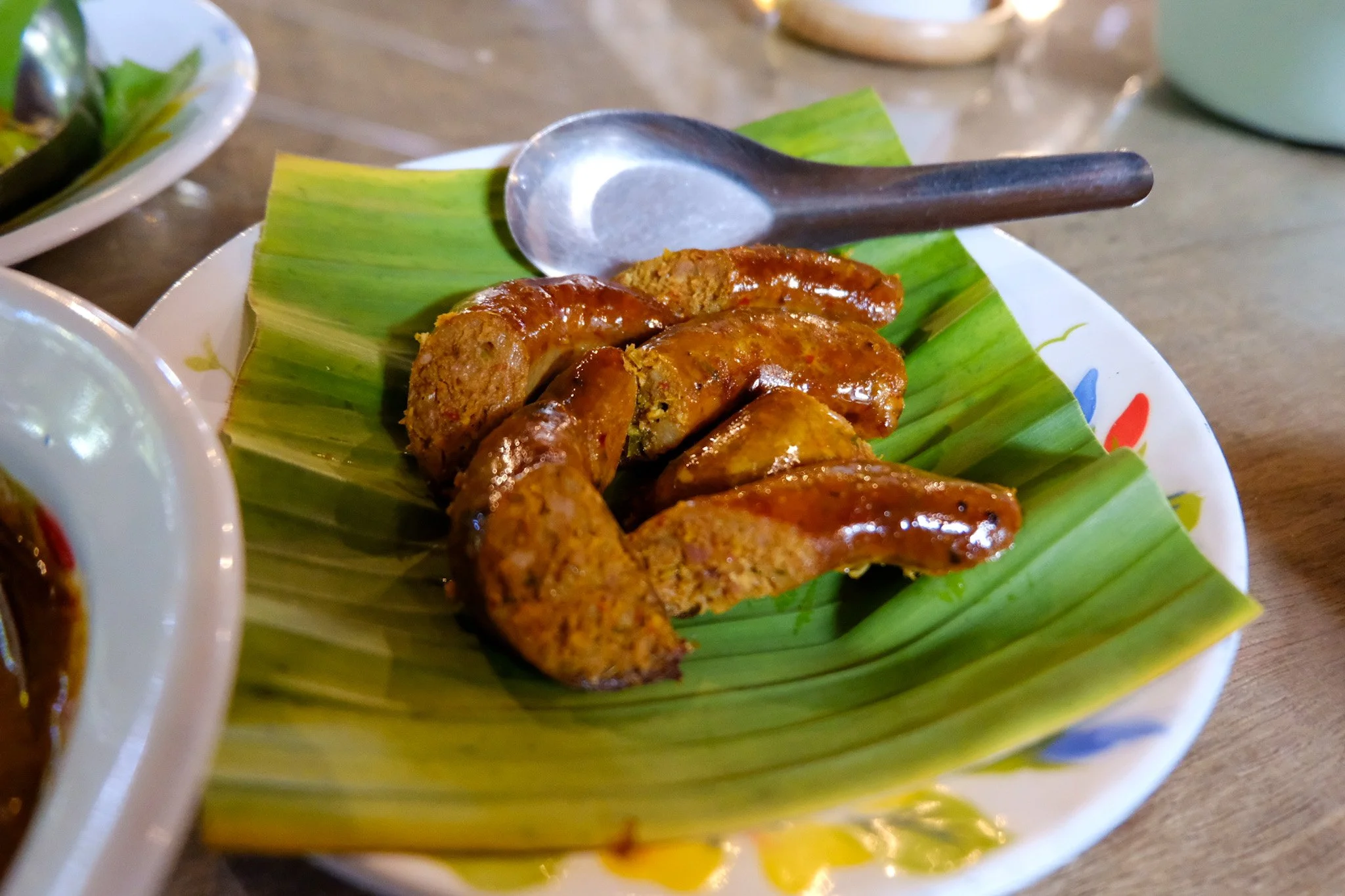Chiang mai food sai oua northern thai sausage