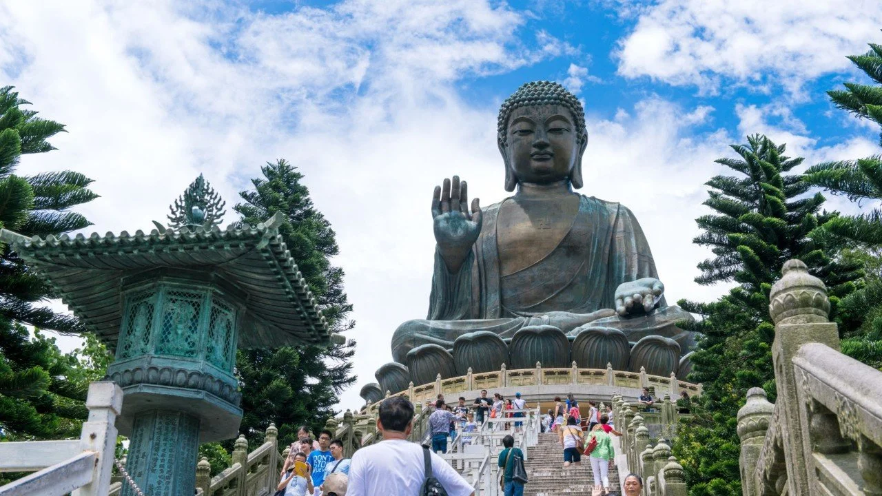 Lantau island hong kong big buddha tian tan buddha