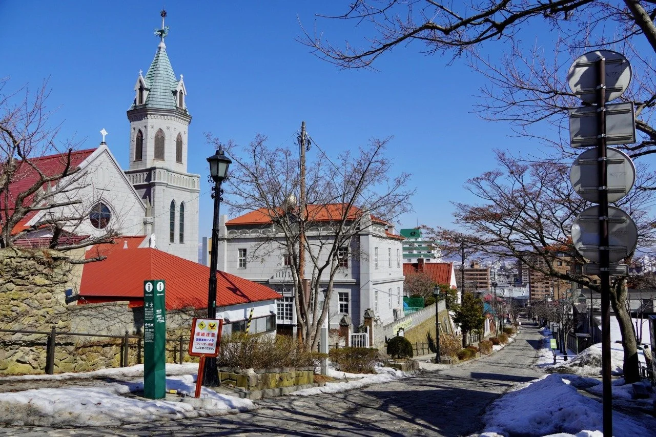 Hakodate motomachi district and churches