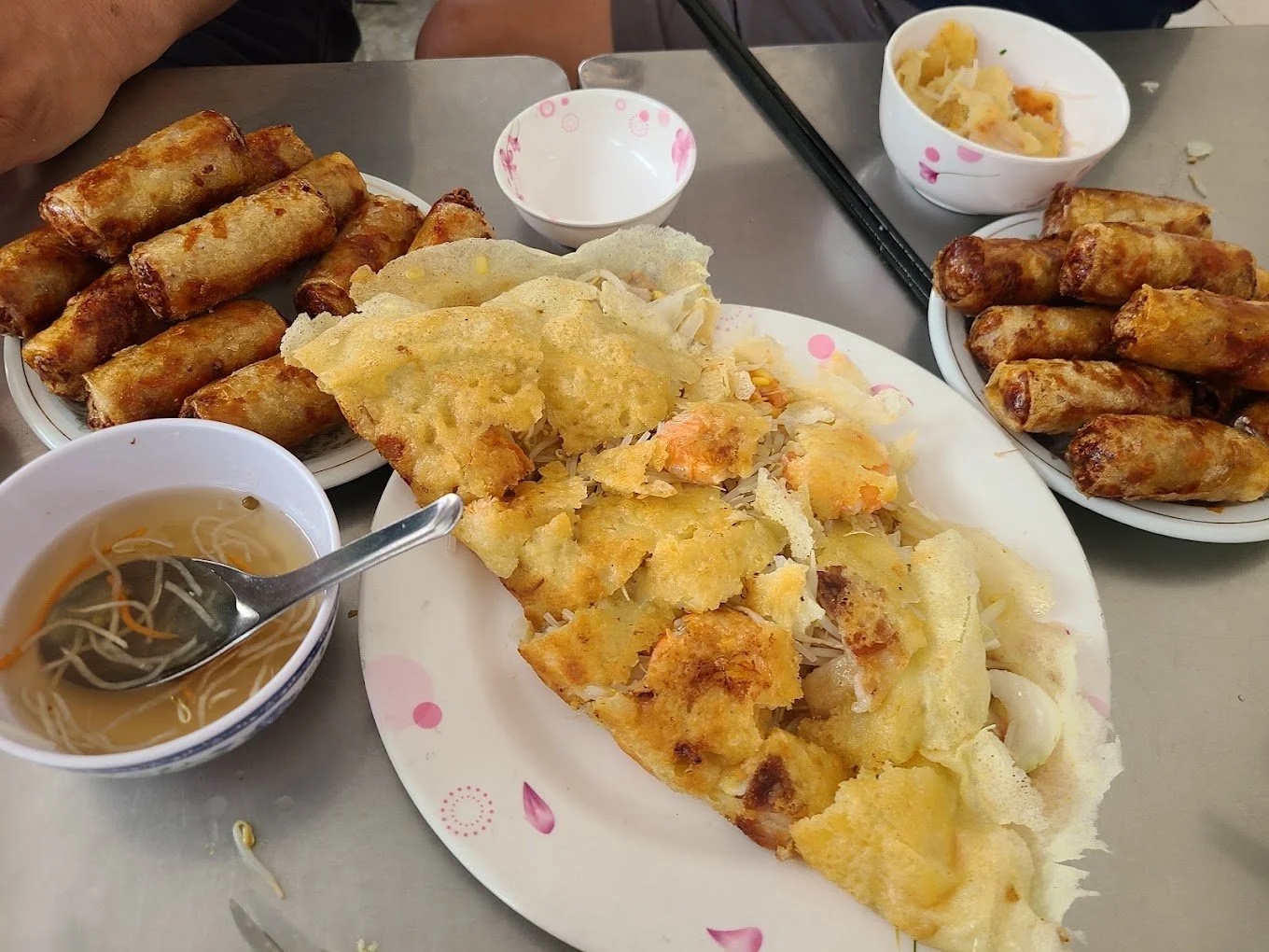 Street food in Ho Chi Minh City banh xeo