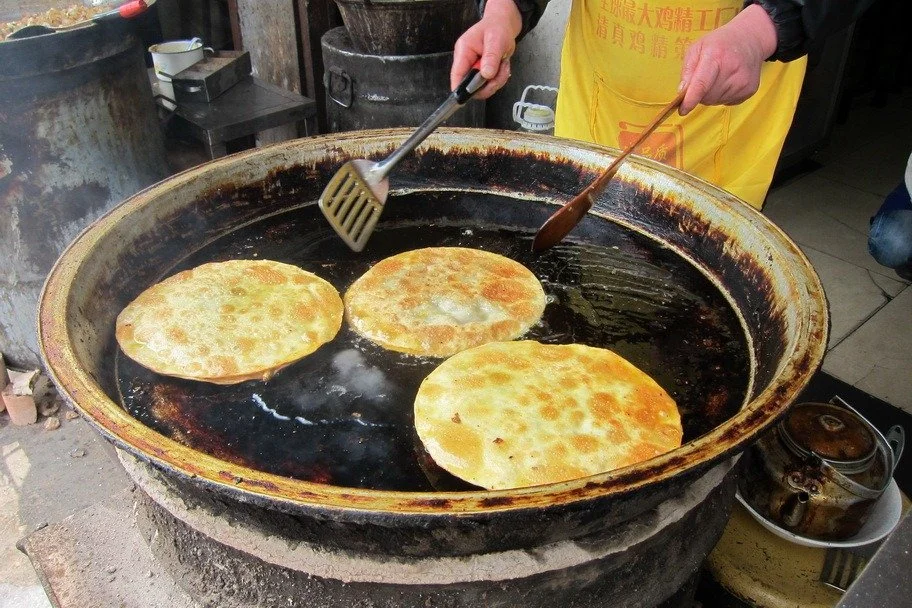 Xi’An Muslim Quarter Street food beef pancakes