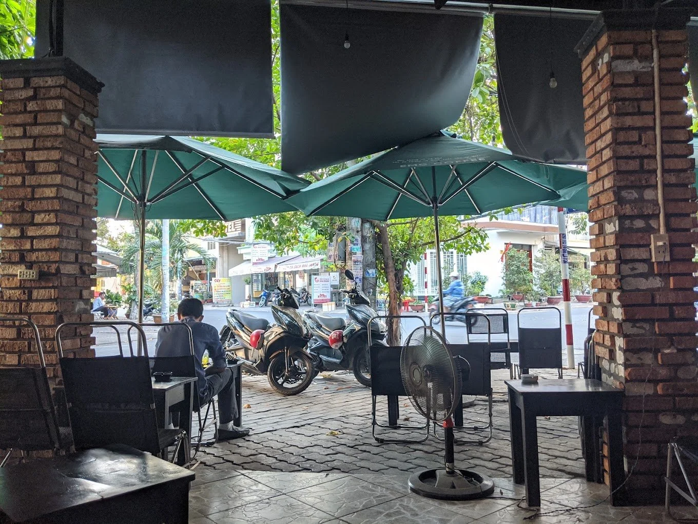 Street food in Ho Chi Minh City Vietnamese iced coffee