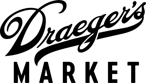 Logo of Drager's Market in black and white with stylized text.