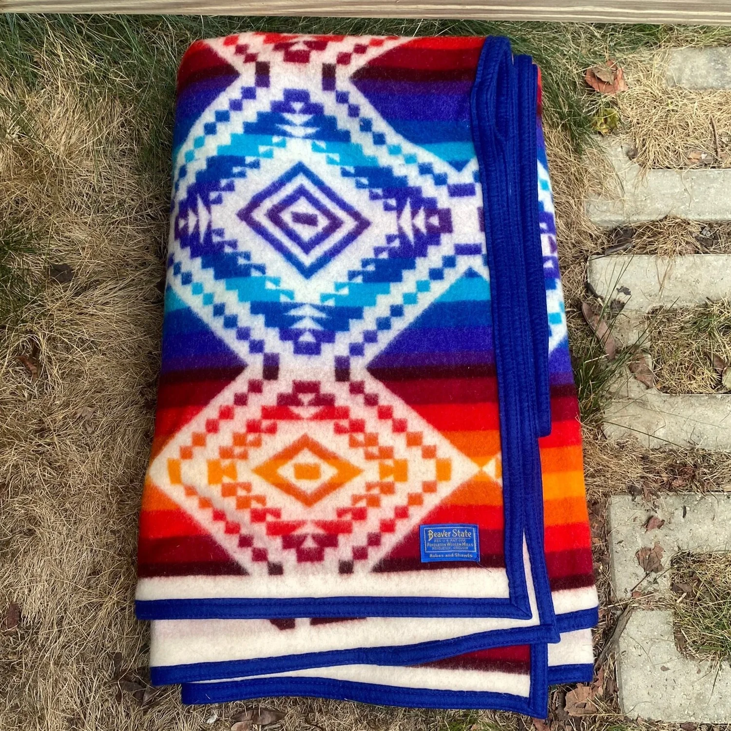Beaver State Pendleton ブランケット Sea Chief Vintage Pendleton Beaver State Chief Joseph Indian Blanket