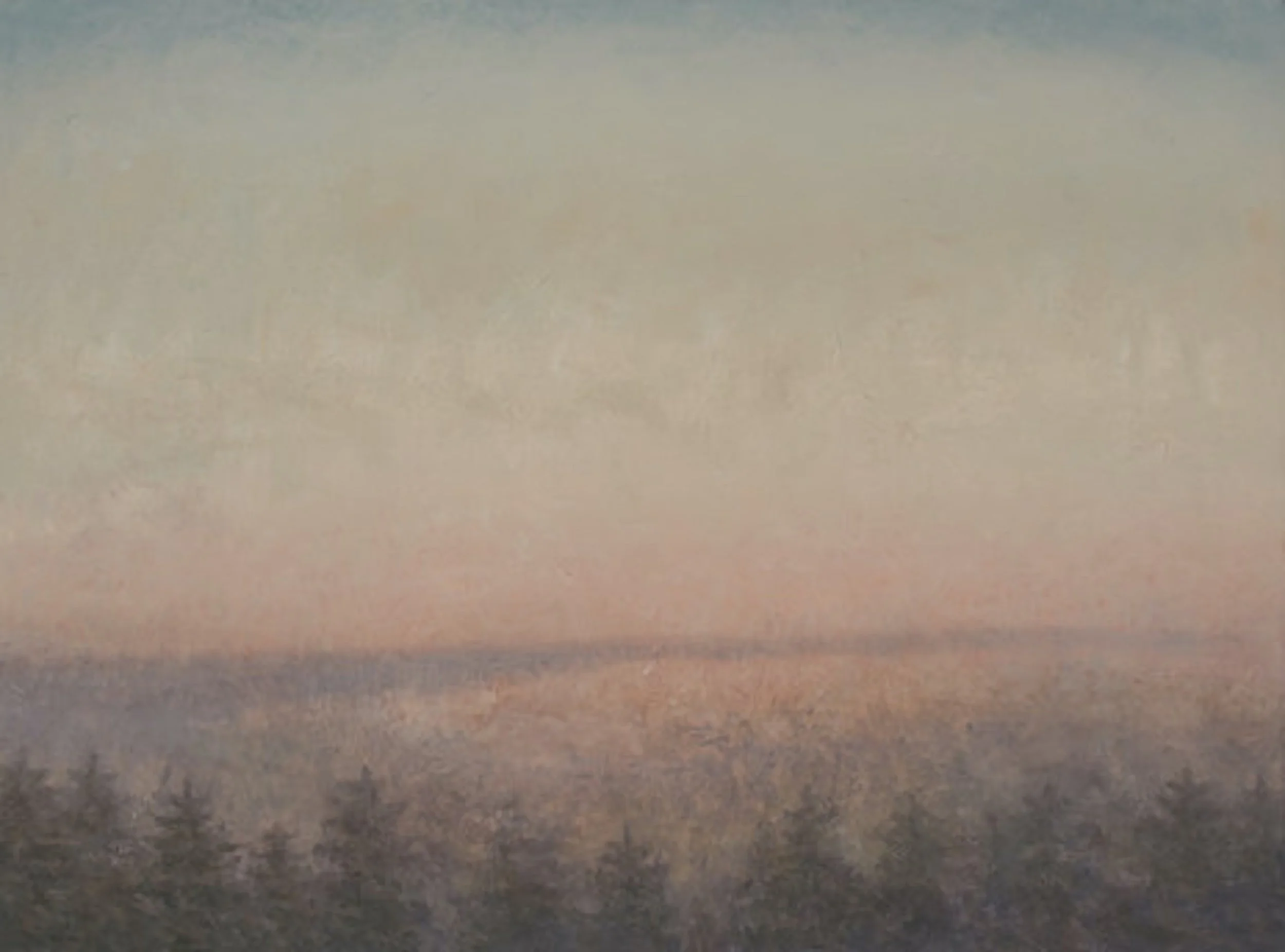 Beyond the Trees, 2019, Oil on canvas, 18" x 24"