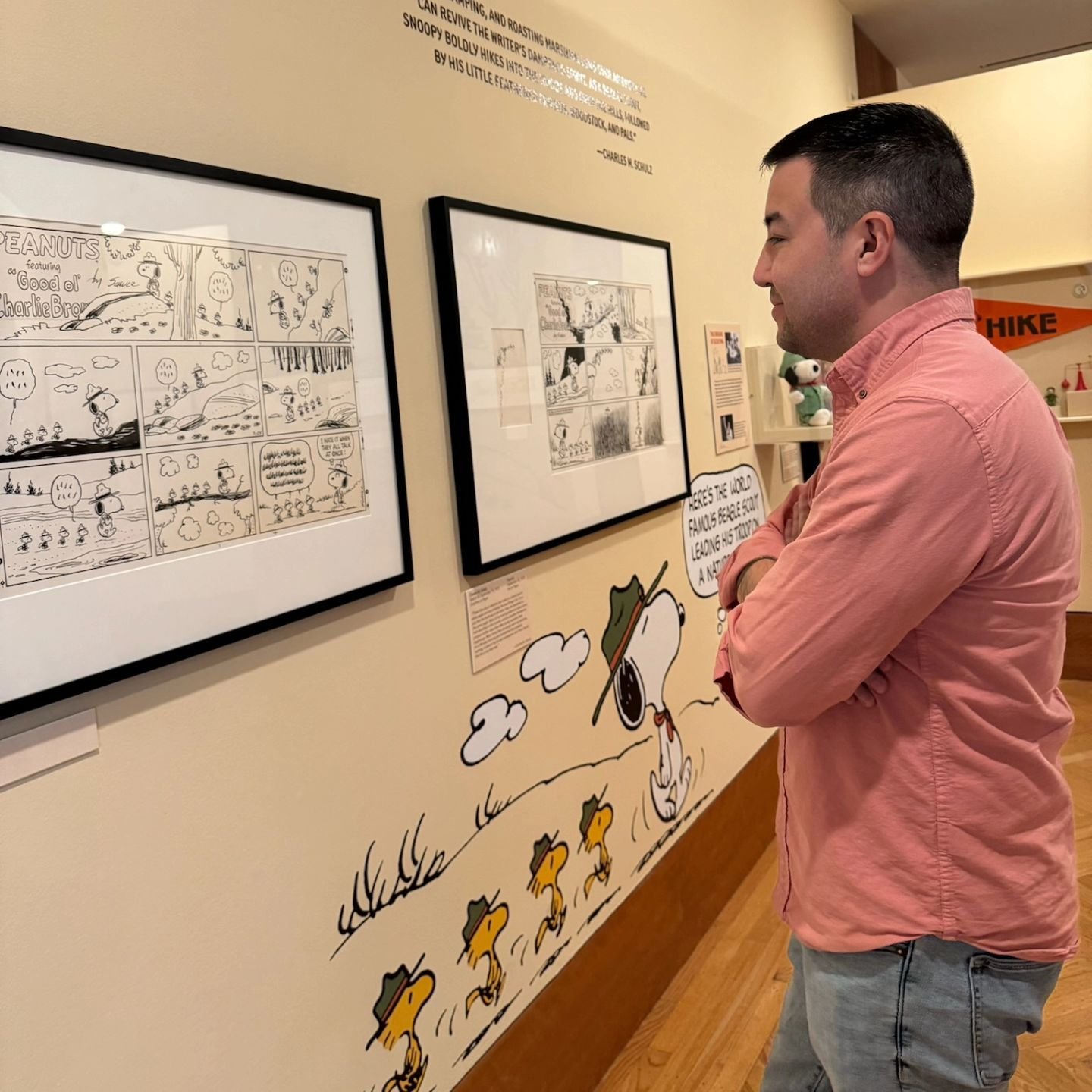 Getting some last minute inspiration at the amazing @schulzmuseum ahead of tomorrow's inaugural Snoopy Family Series concert with the @srsymphony at @greenmusiccenter - both childhood and grownup dreams being fulfilled!