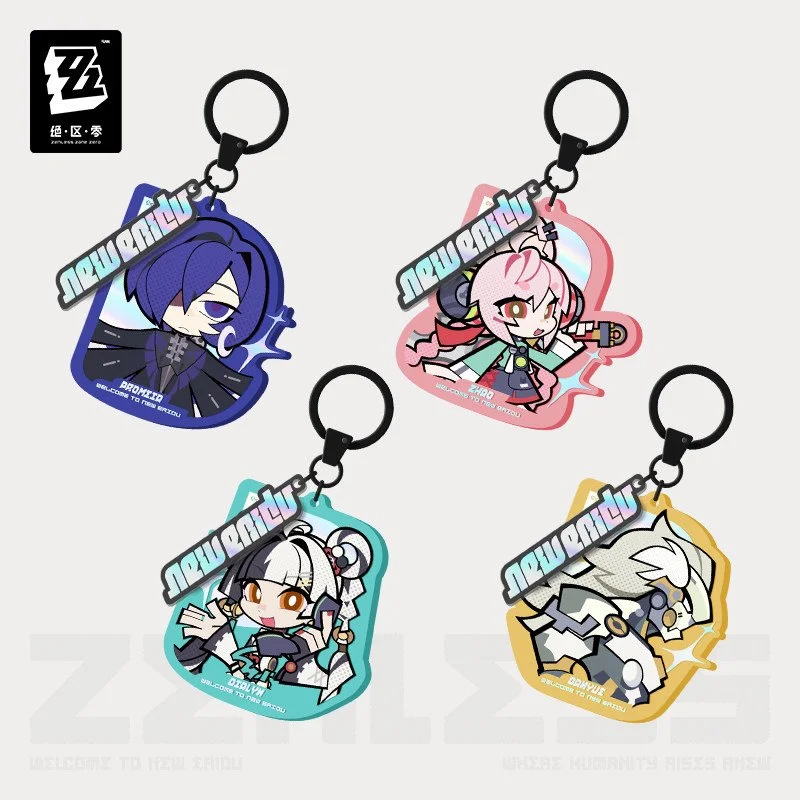 Zenless Zone Zero New Eridu Series Chibi Acrylic Keychain: Krampus Compliance Authority