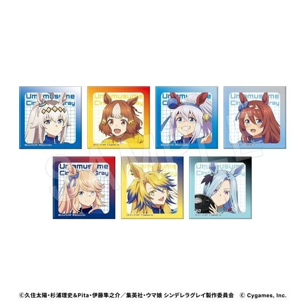 *Preorder* Anime "Uma Musume Cinderella Gray" Square Can Badge ROUND1 Collaboration Ver.
