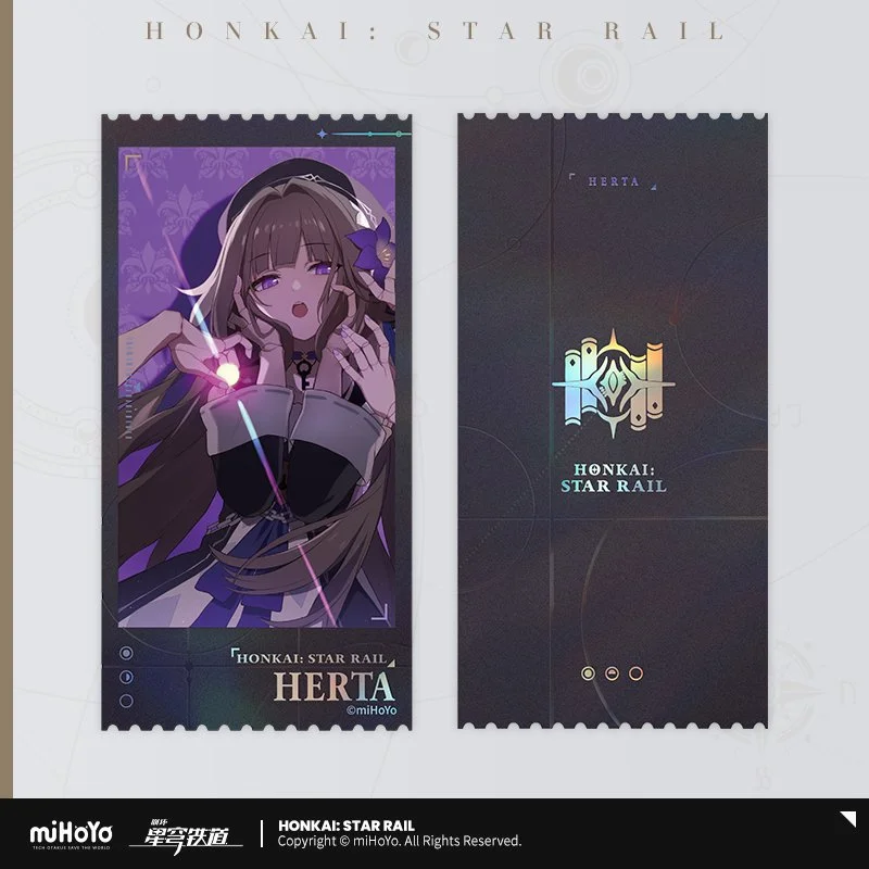 Honkai: Star Rail Countdown to Departure Series Laser Ticket Set of 7   Animon Official