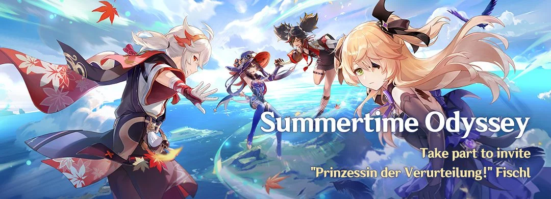 "Summertime Odyssey" Event: Take Part to Invite "Prinzessin der Verurteilung!" Fischl (Electro)