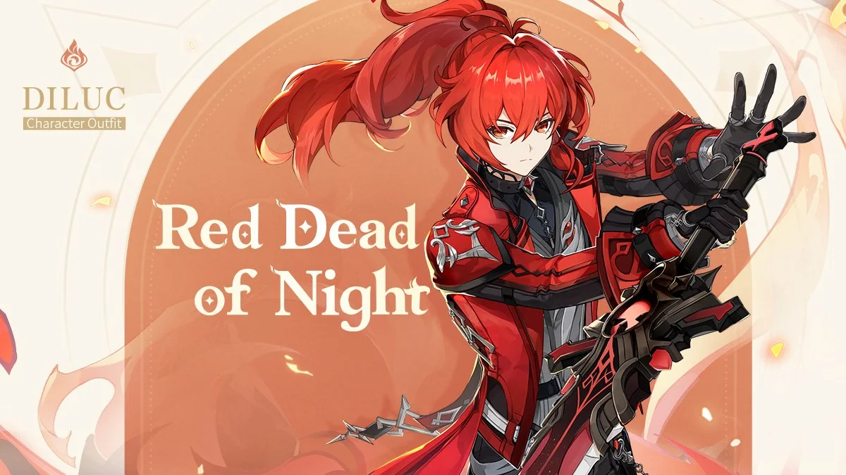 "This outfit reminds me of different times." – Diluc's New Outfit Showcase "Red Dead of Night"