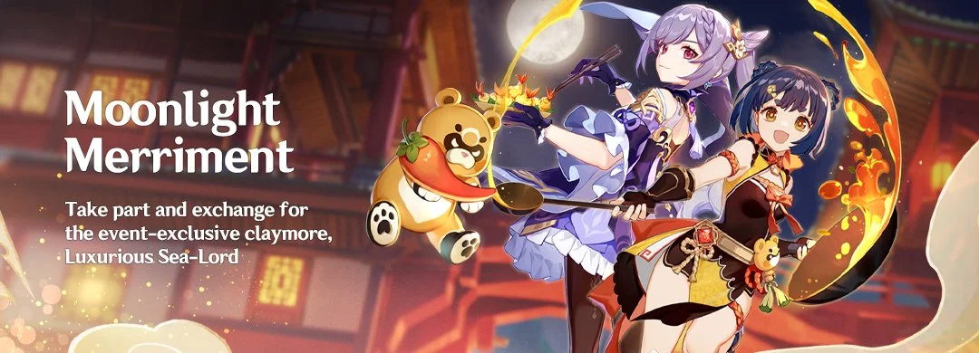 "Moonlight Merriment" Event: Take part and exchange for the event-exclusive claymore Luxurious Sea-Lord