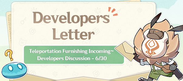 Teleportation Furnishing Incoming~ | Developers Discussion - 6/30
