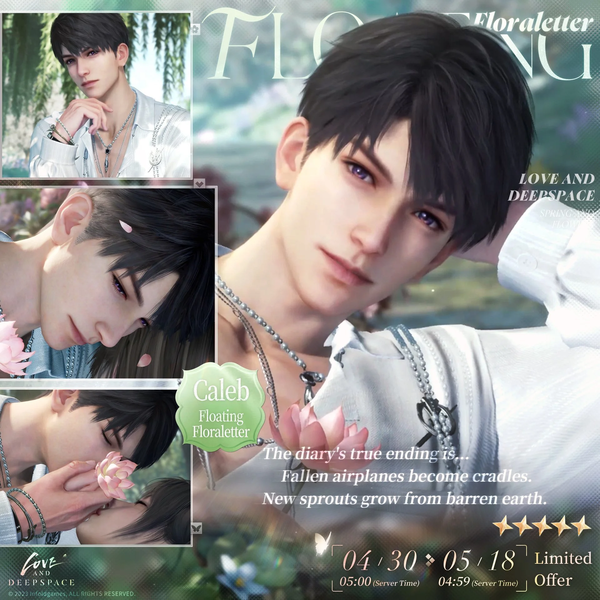 Love and Deepspace | New 5-Star Interactive Memory [Caleb: Floating Floraletter]