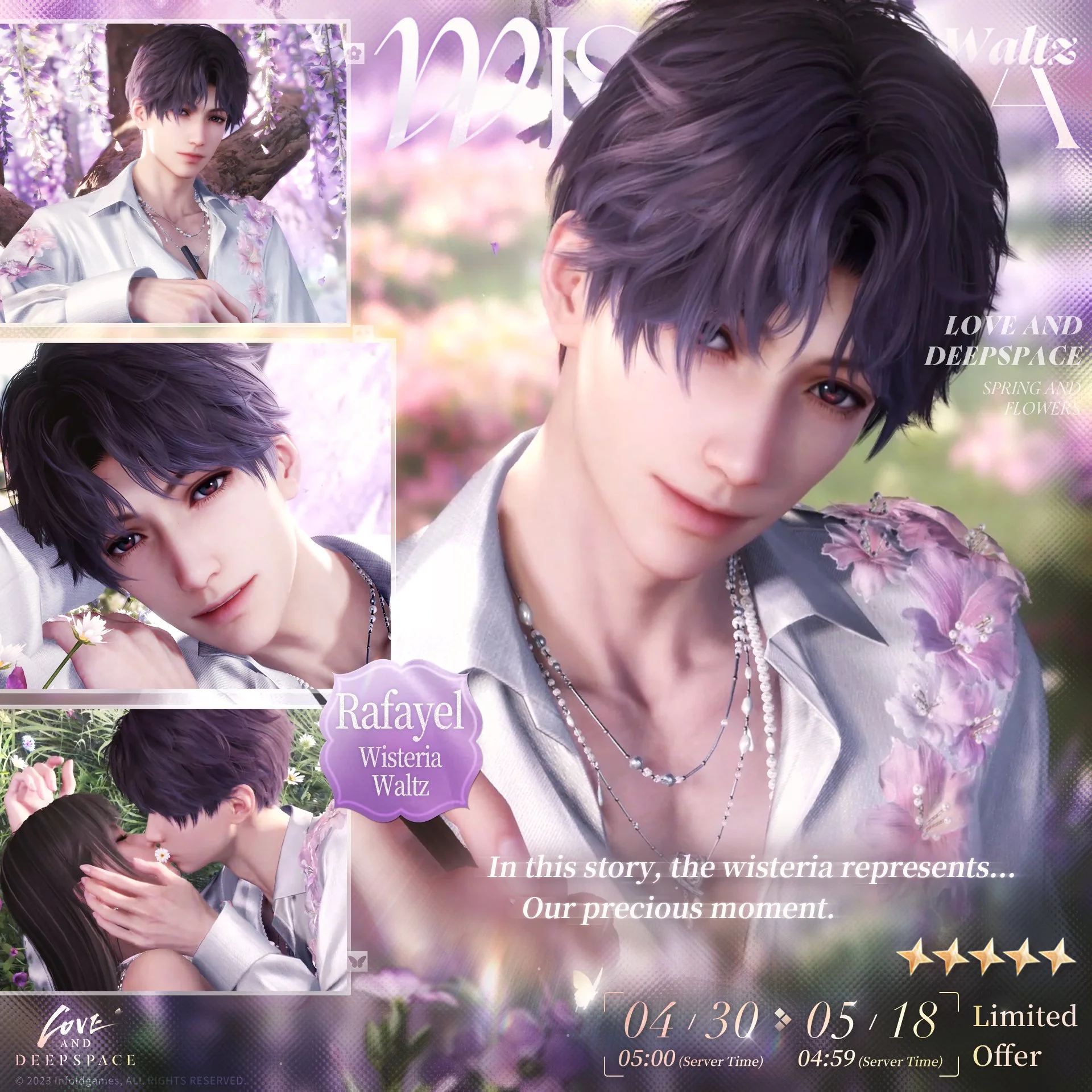 Love and Deepspace | New 5-Star Interactive Memory [Rafayel: Wisteria Waltz]
