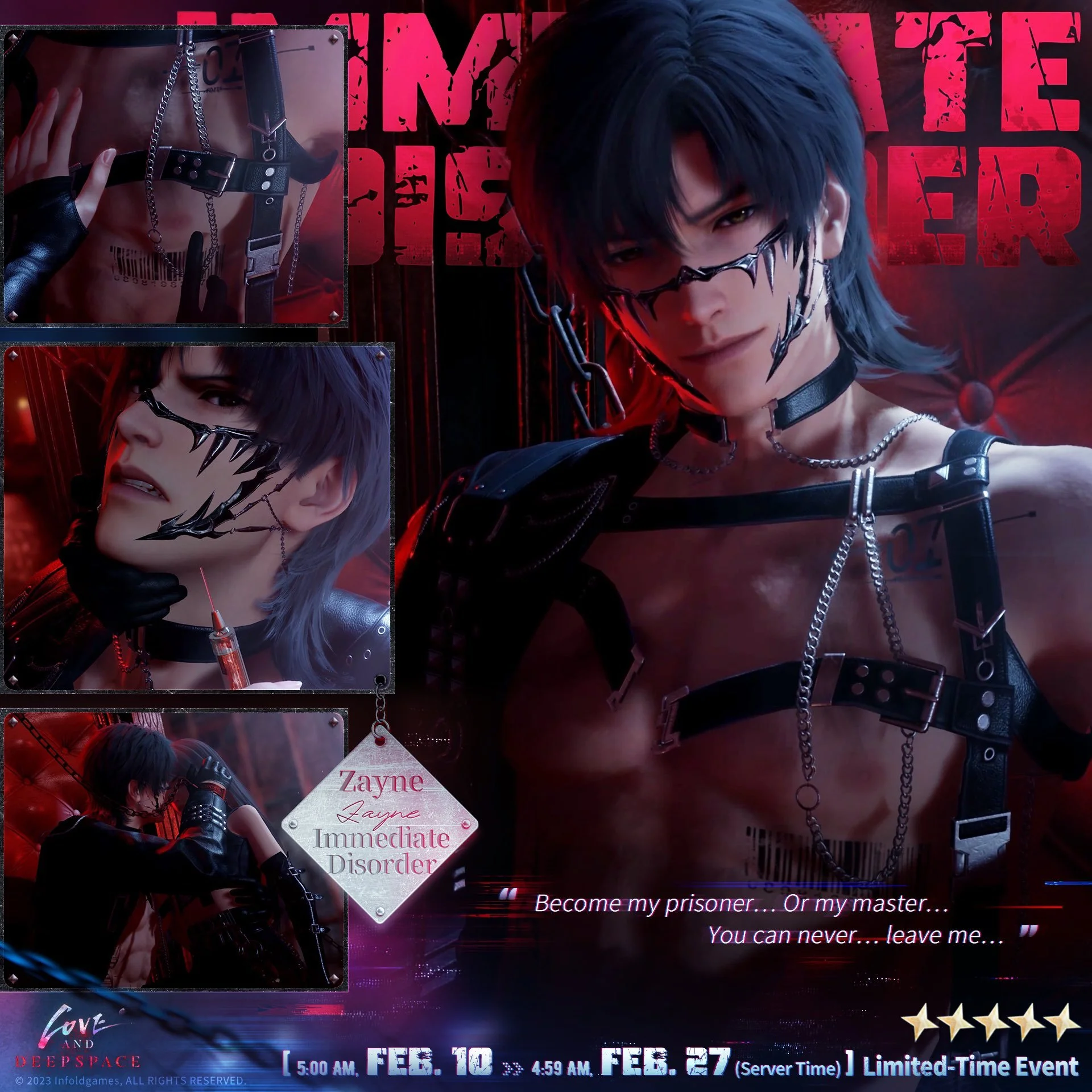 Love and Deepspace | New 5-Star Memory [Zayne: Immediate Disorder]