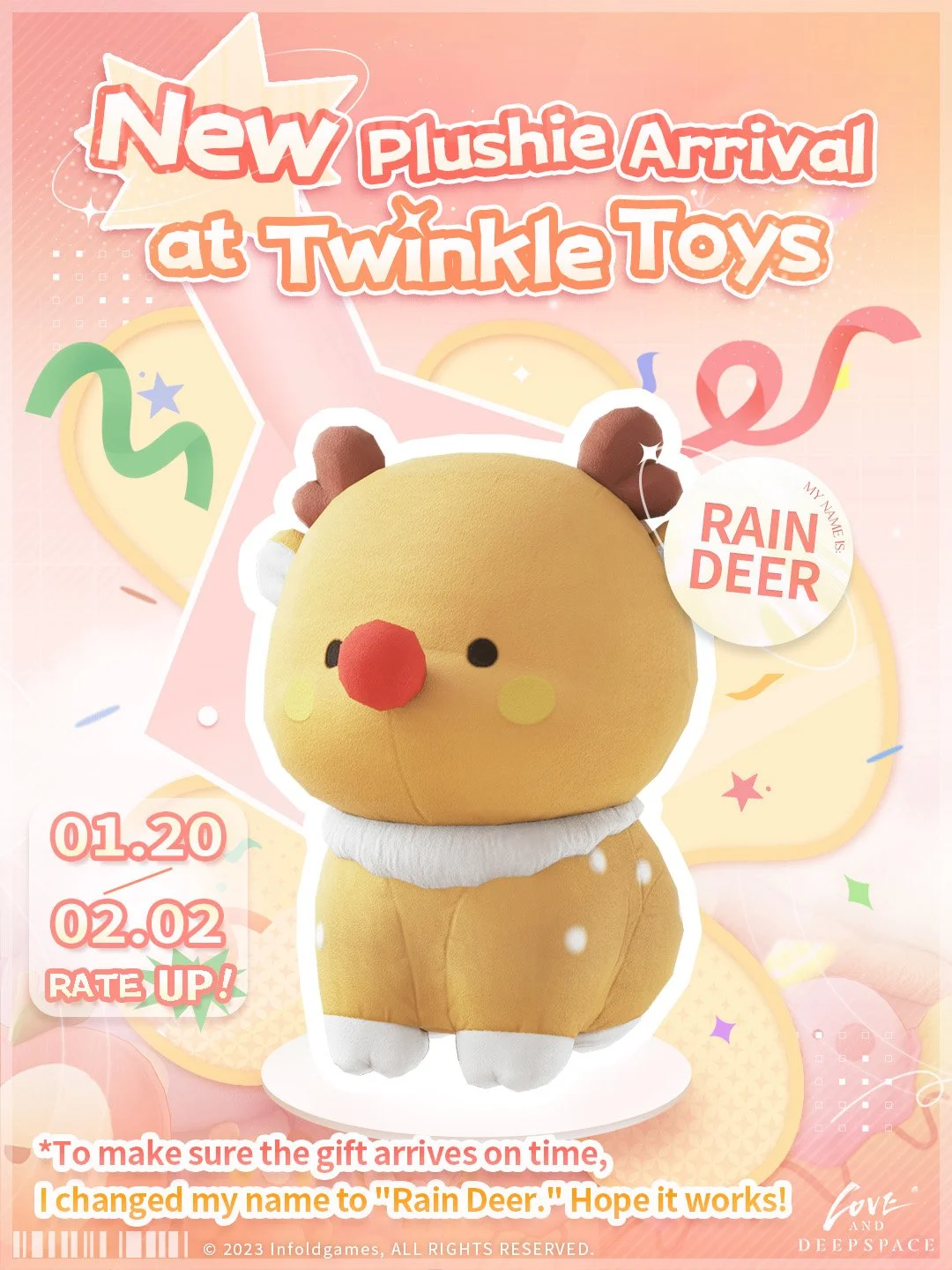 Why does one of the plushies have a red nose?
