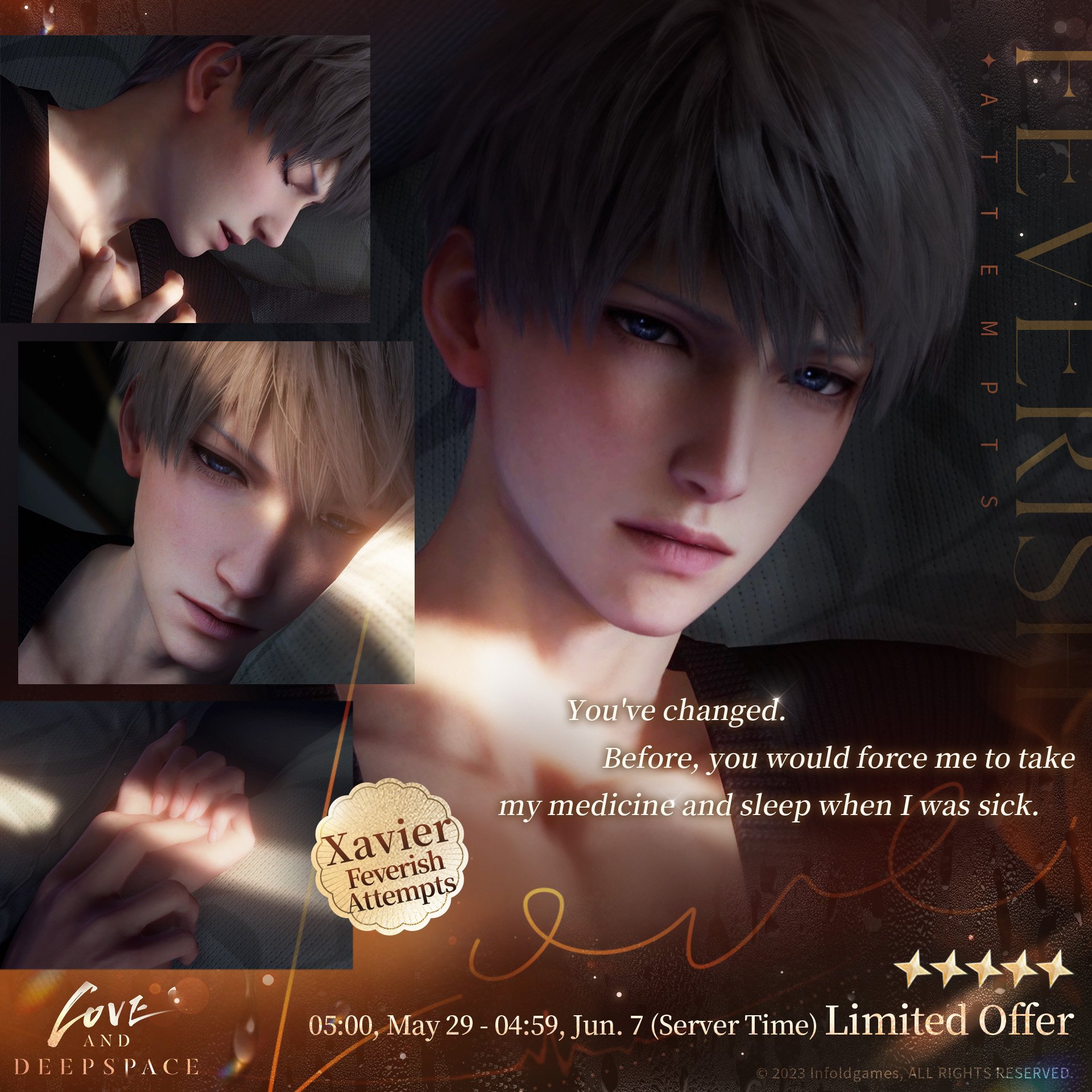 Love and Deepspace | The New 5-Star Memory Limited Wish Pool [Xavier: Feverish Attempts] is Coming Soon!