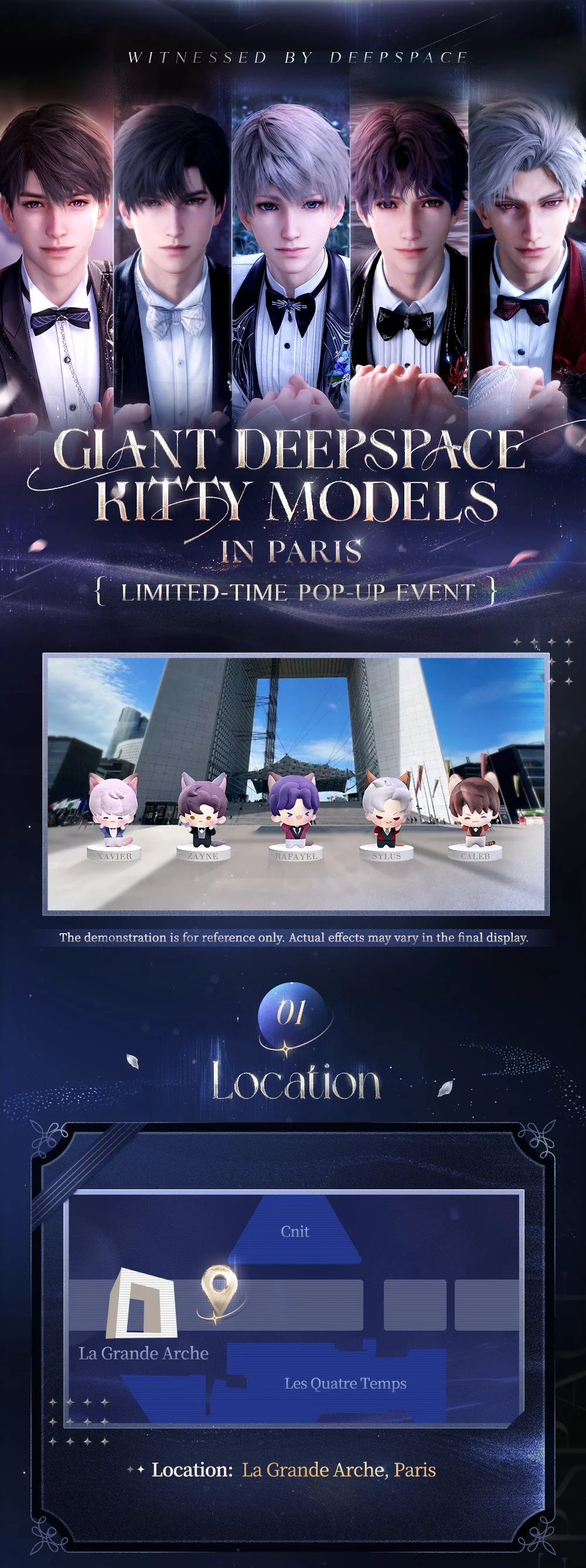 Limited-Time Showcase! Love and Deepspace's Giant Kitty Models Debut in Paris, France!