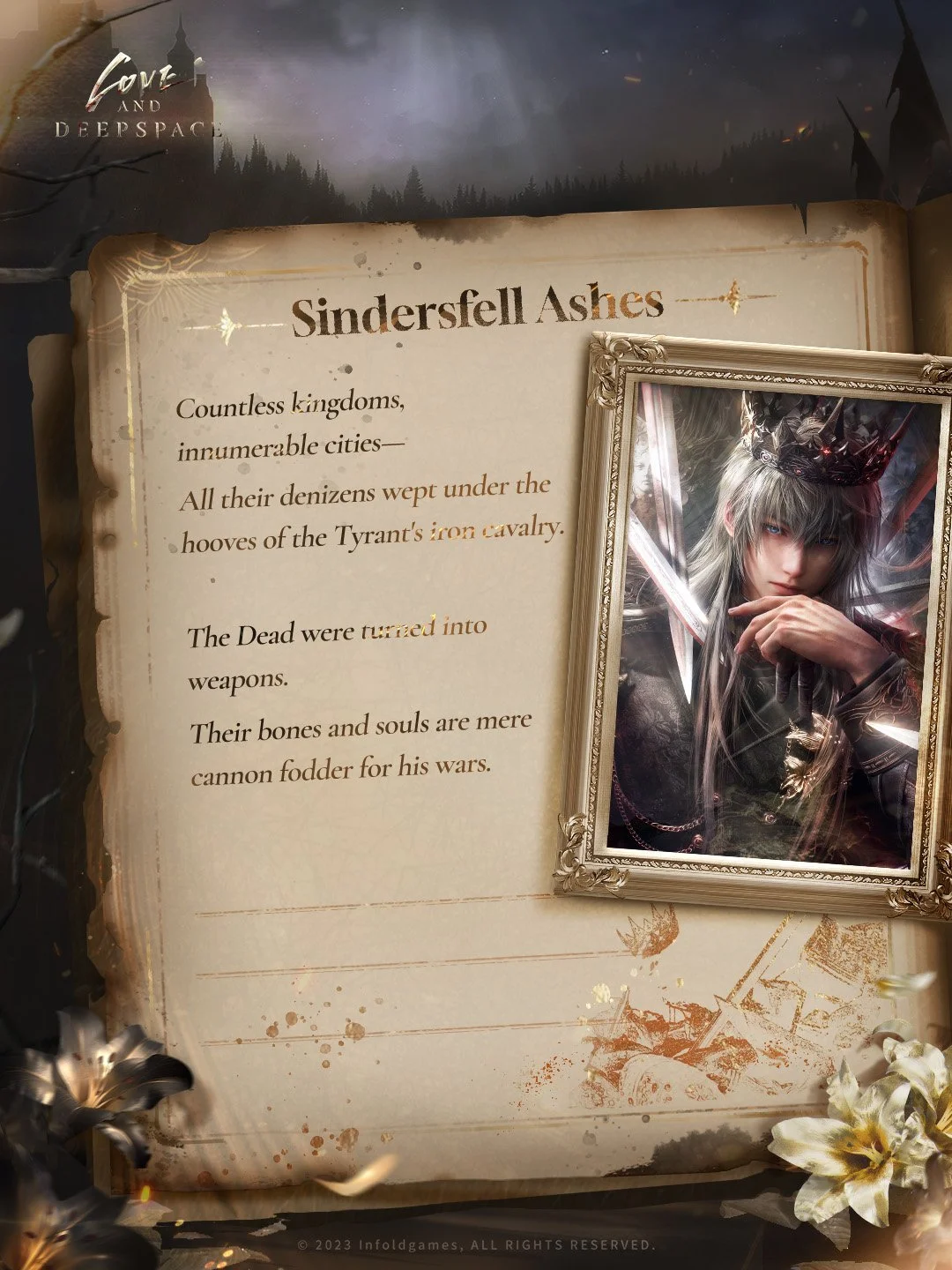 Awakened from darkness, countless empty yet burning gazes emerge from beneath the altar.