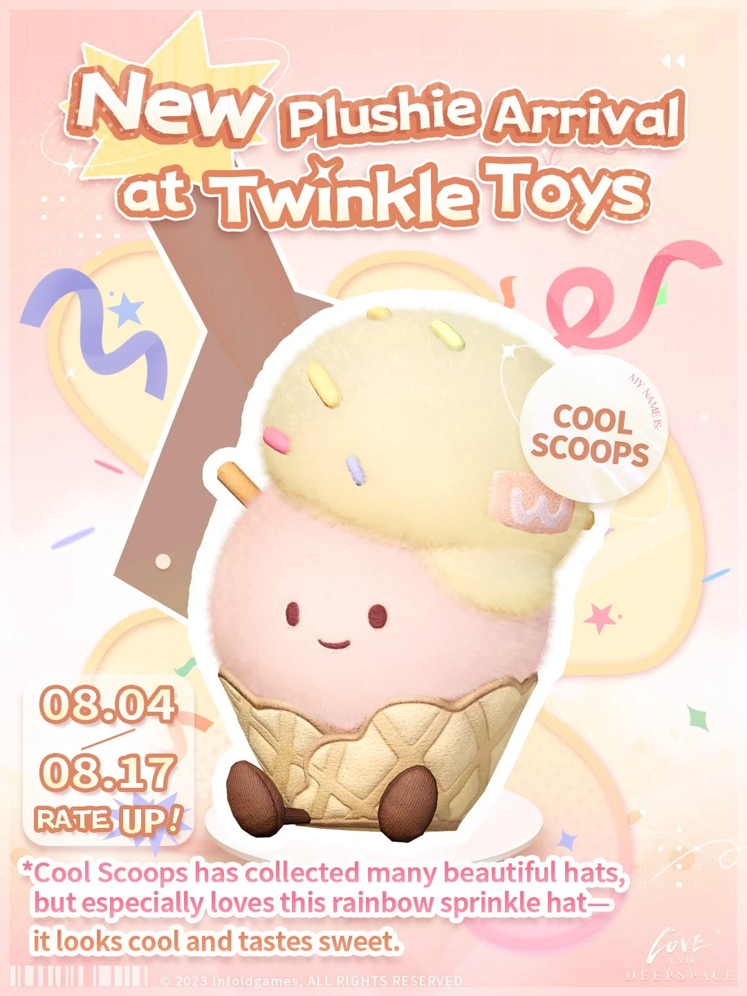 Everyone says Cool Scoops will be the hottest plushie in Twinkle Toys this summer.
