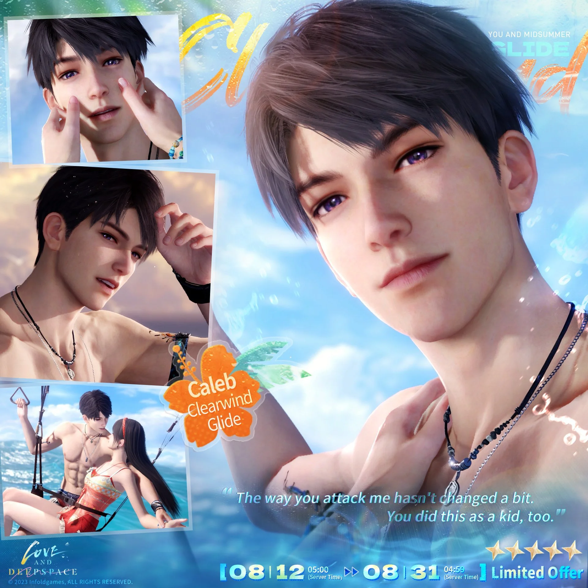 Love and Deepspace | New Interactive 5-Star Memory [Caleb: Clearwind Glide]