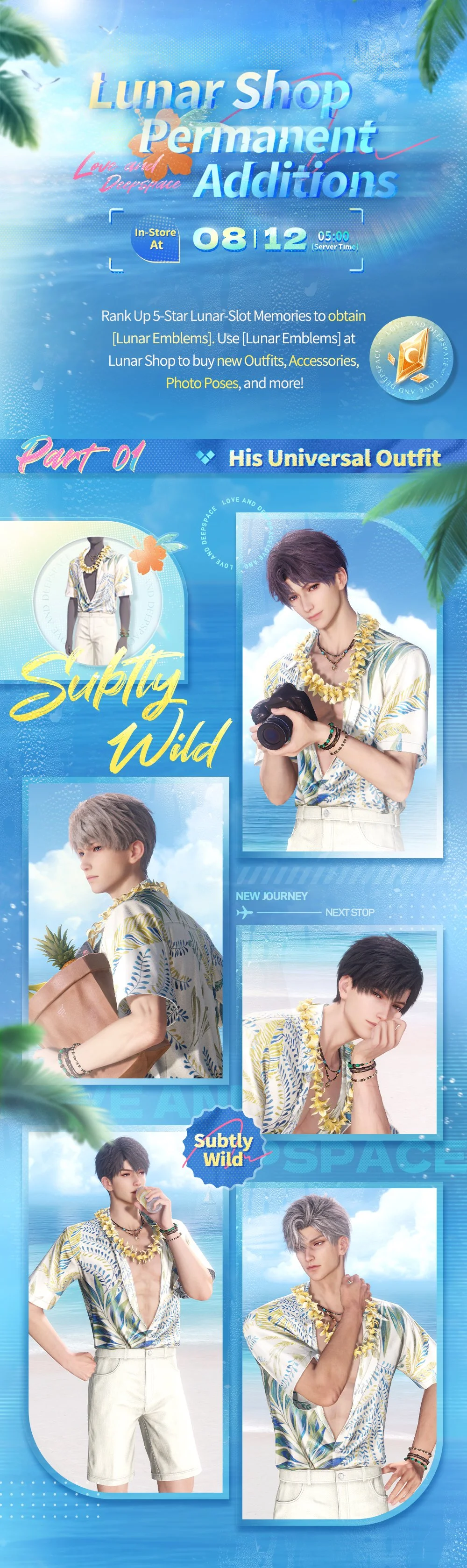 [Lunar Shop] New Outfits, Various Accessories, Dynamic Photo Poses Permanently Available!