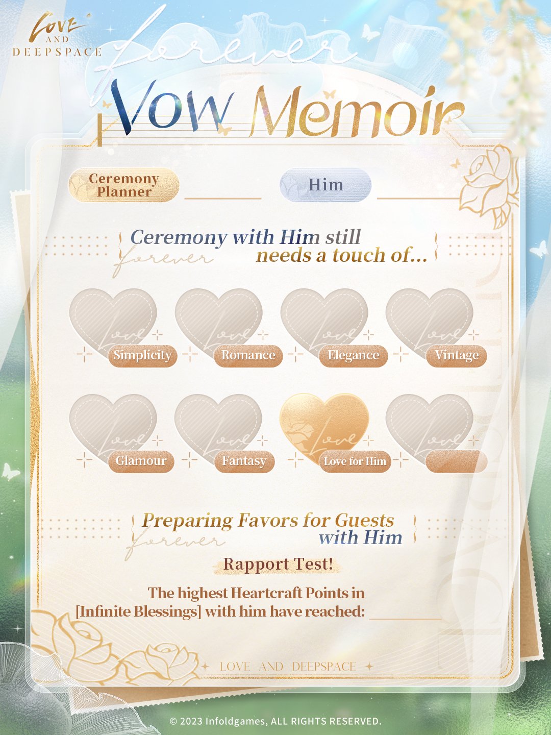 🎊Ceremony Preparations Underway! 🎈Create romantic memories with him!