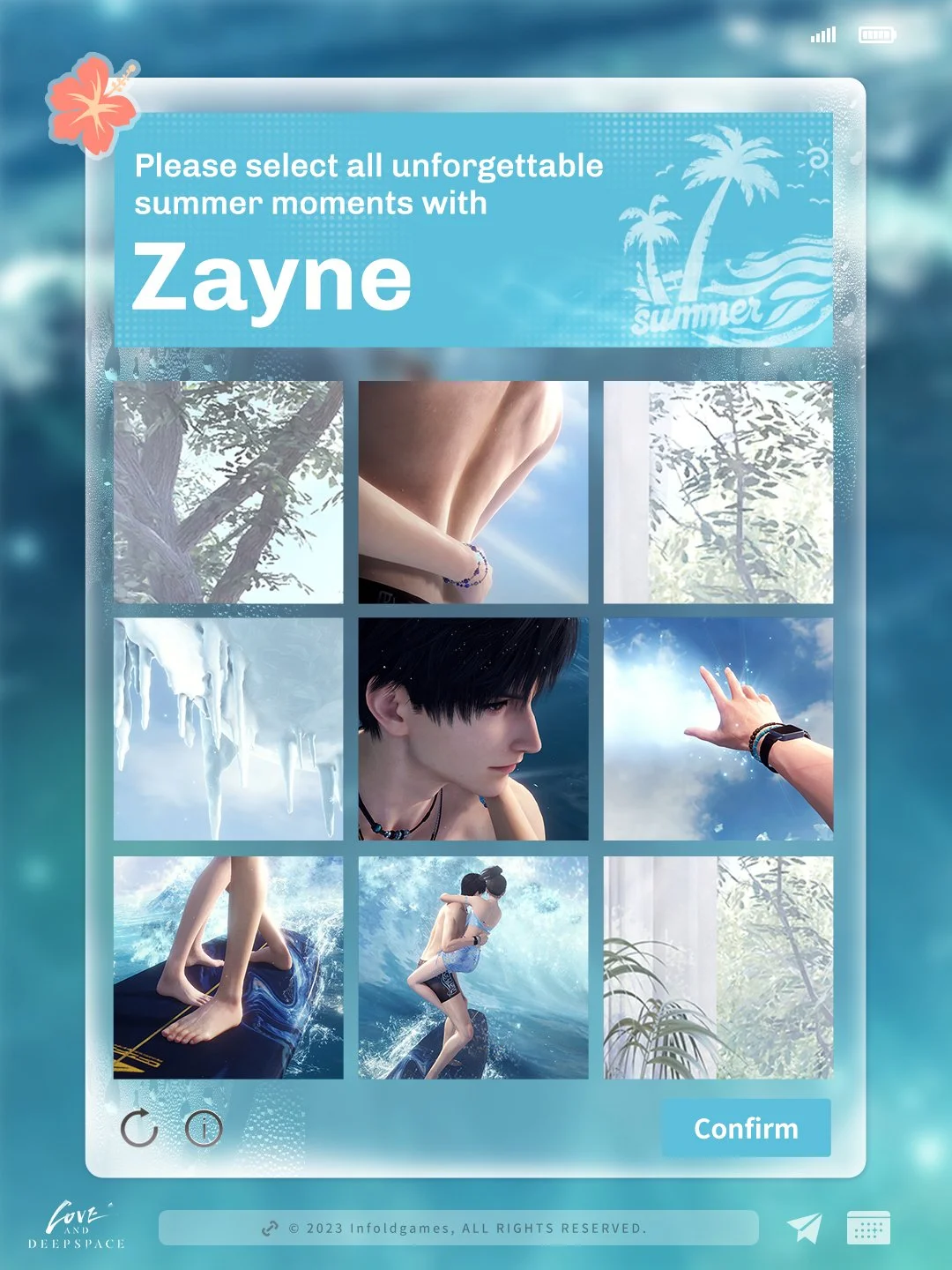 Your summer with Zayne 🏖 is now fully loaded!
