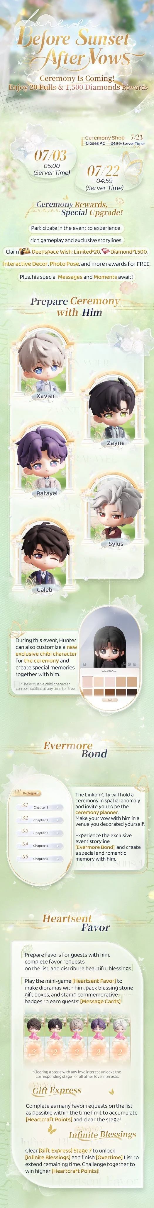 New event [Before Sunset, After Vows] will be available soon!