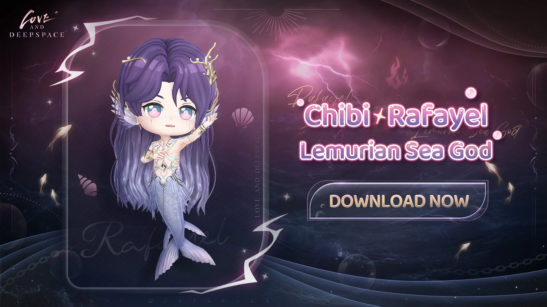 Love and Deepspace | Chibi Rafayel: Lemurian Sea God