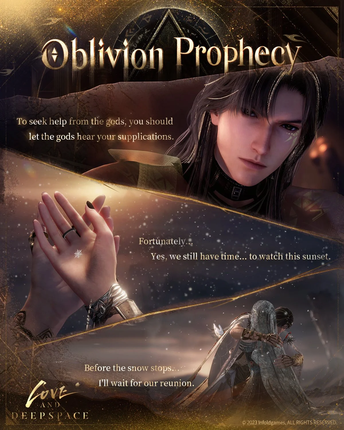 Amid the crevices of the void in boundless chaos, he carved out an amber-like world for you.