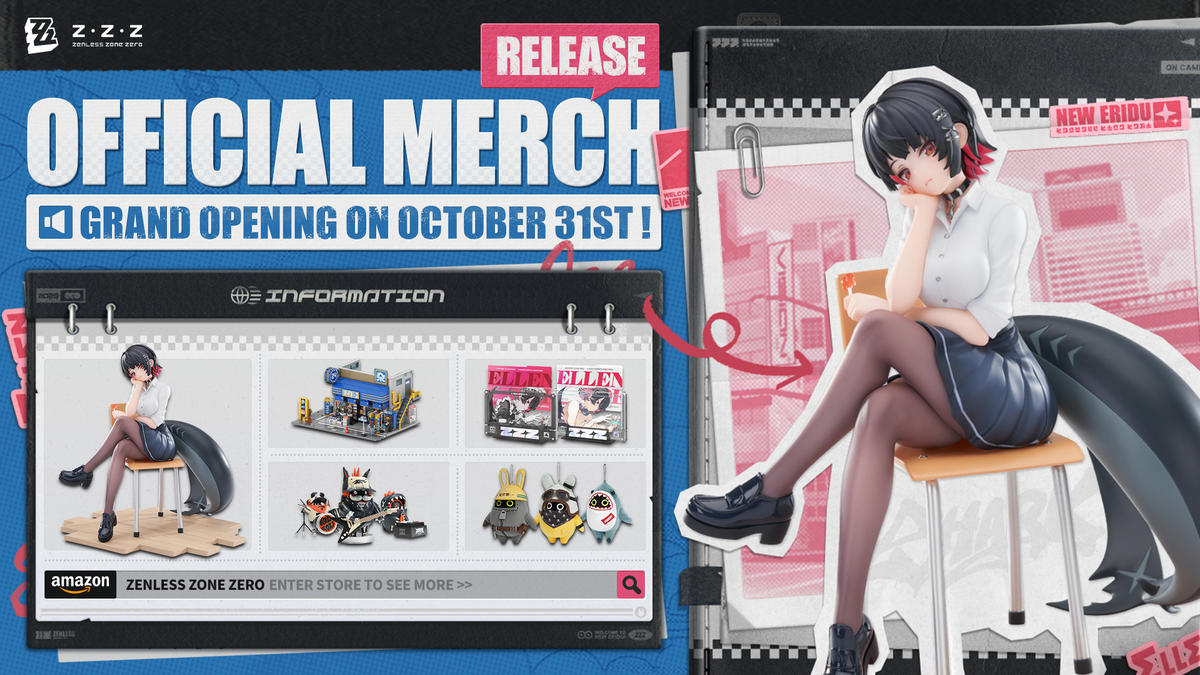Zenless Zone Zero Official Merchandise Now Available on Amazon!