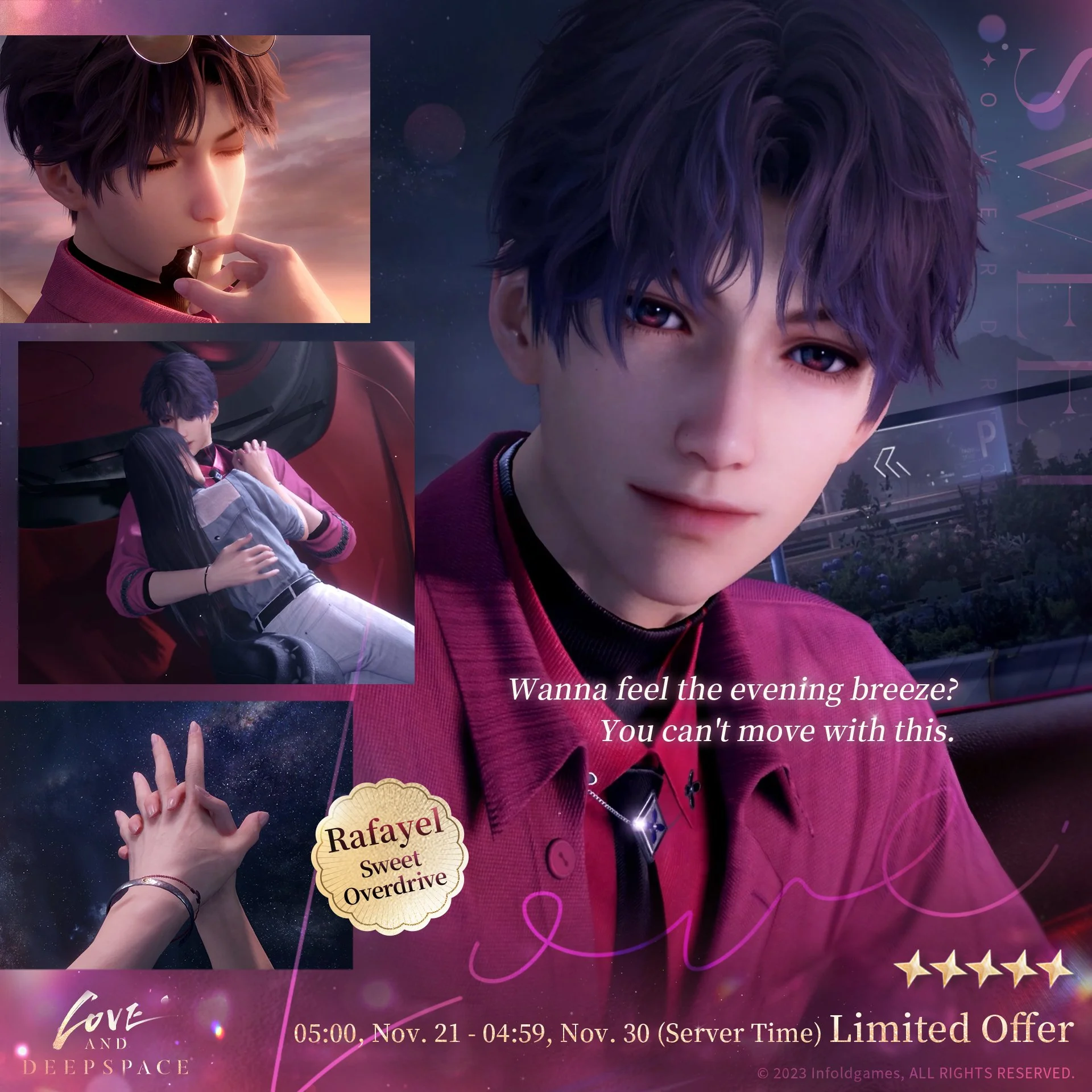 Love and Deepspace | The New 5-Star Memory Limited Wish Pool [Rafayel: Sweet Overdrive] is Coming Soon!