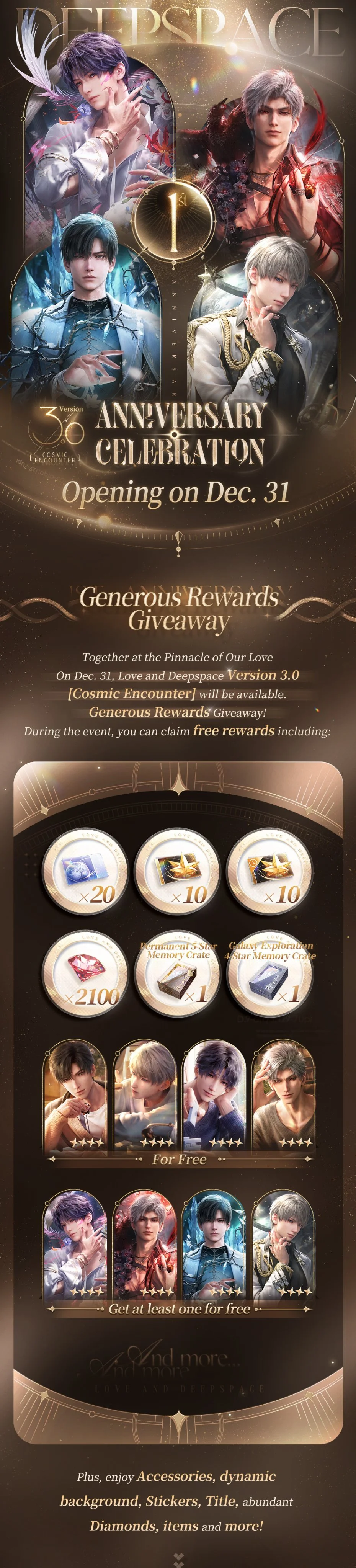 Grand rewards and colorful events are arriving tomorrow!