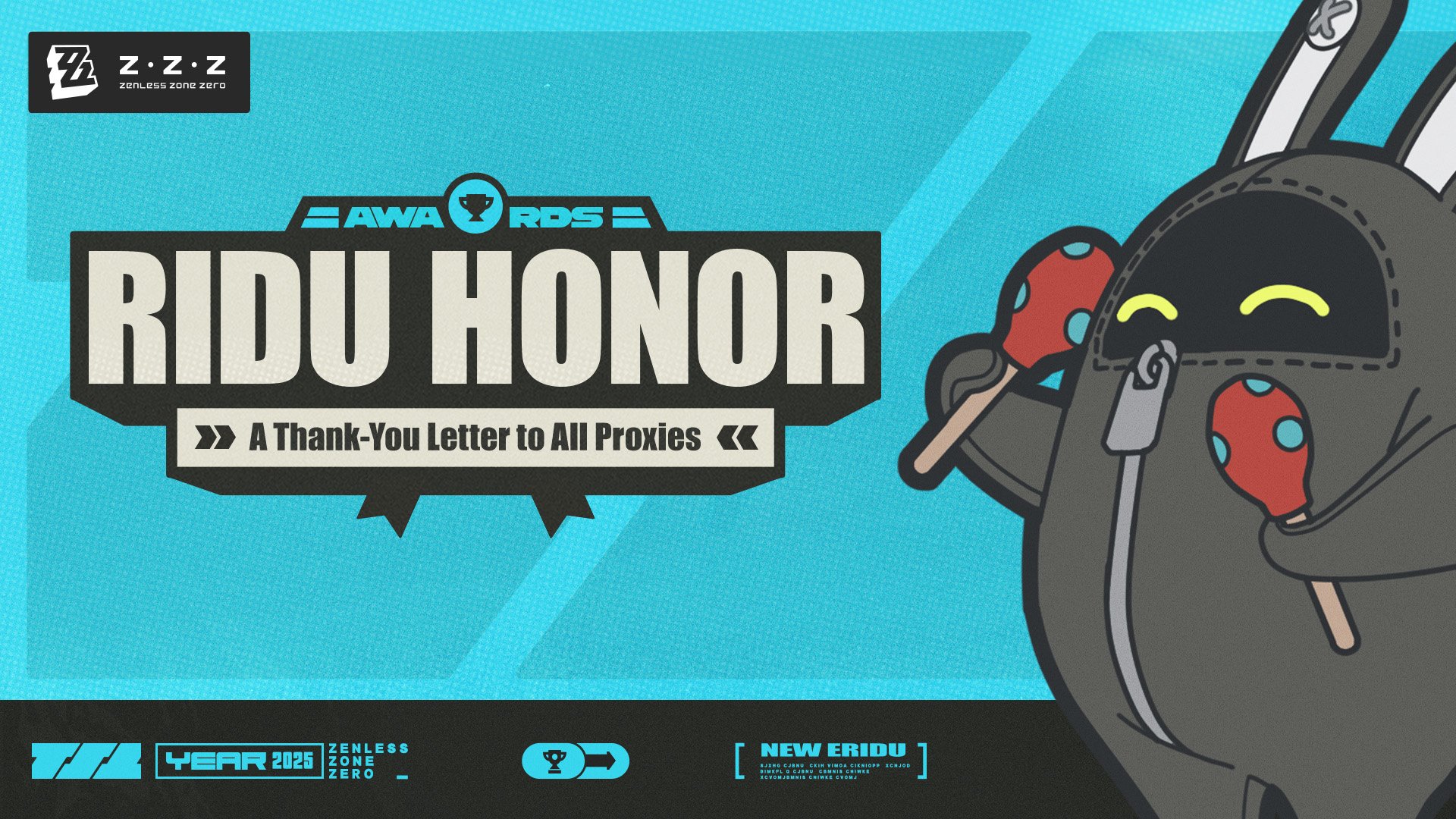 Ridu Honor | A Thank-You Letter to All Proxies