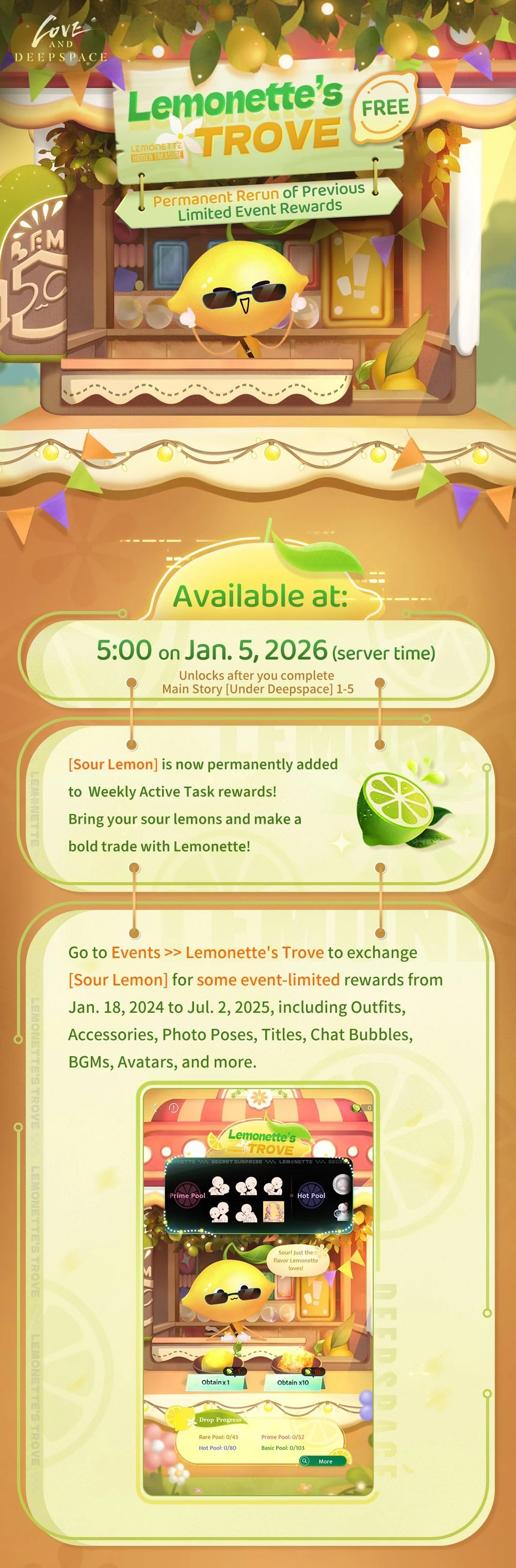 New Permanent Event [Lemonette's Trove] is Coming Soon!
